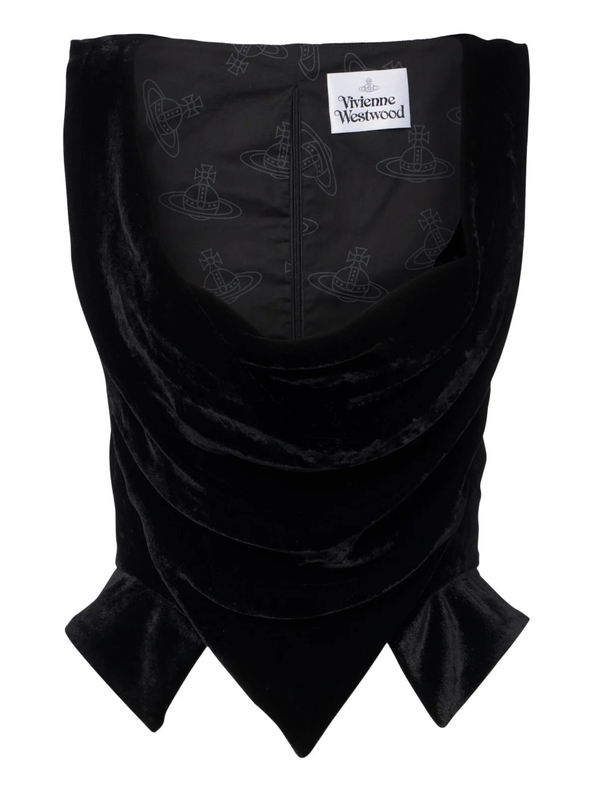 Sunday draped velvet bustier top