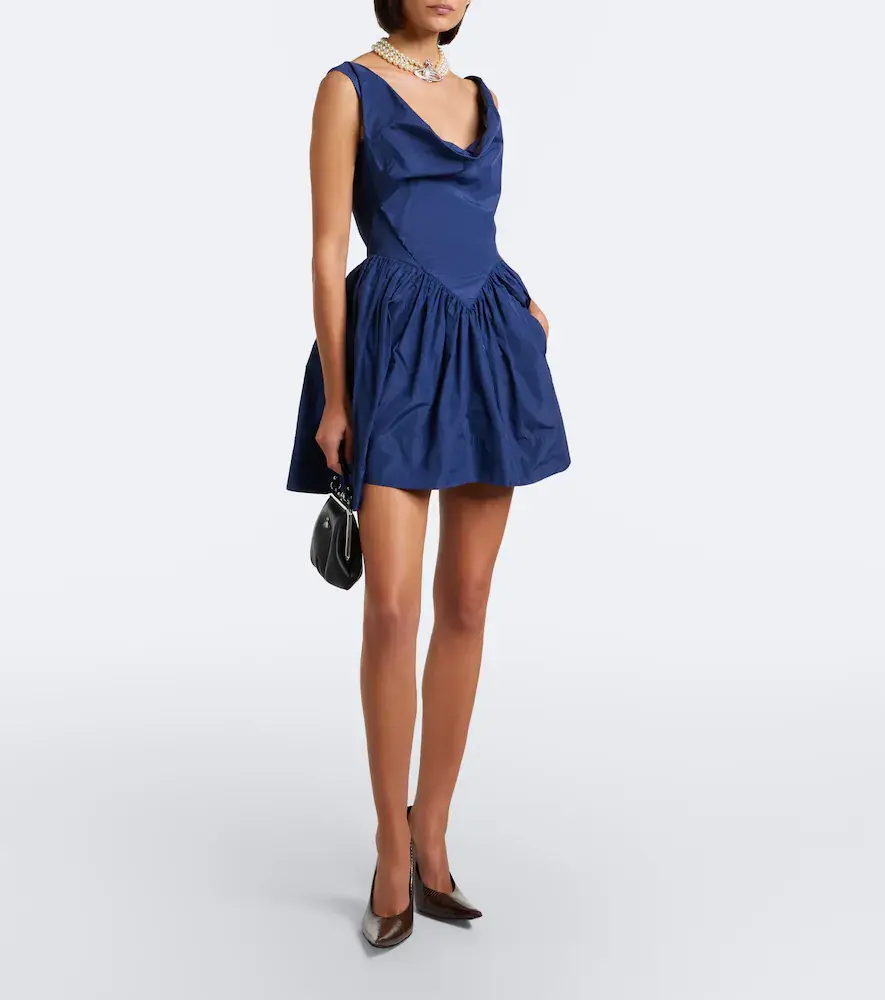 Vivienne Westwood Sunday draped taffeta minidress | Thumbnail 3 Vivienne Westwood Sunday draped taffeta minidress | Thumbnail 3
