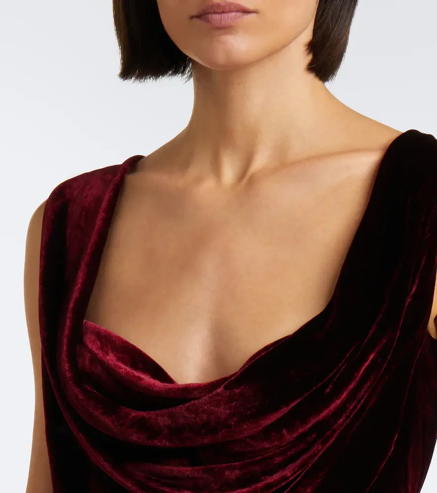 Vivienne Westwood Sunday draped velvet bustier top | Thumbnail 4 Vivienne Westwood Sunday draped velvet bustier top | Thumbnail 4