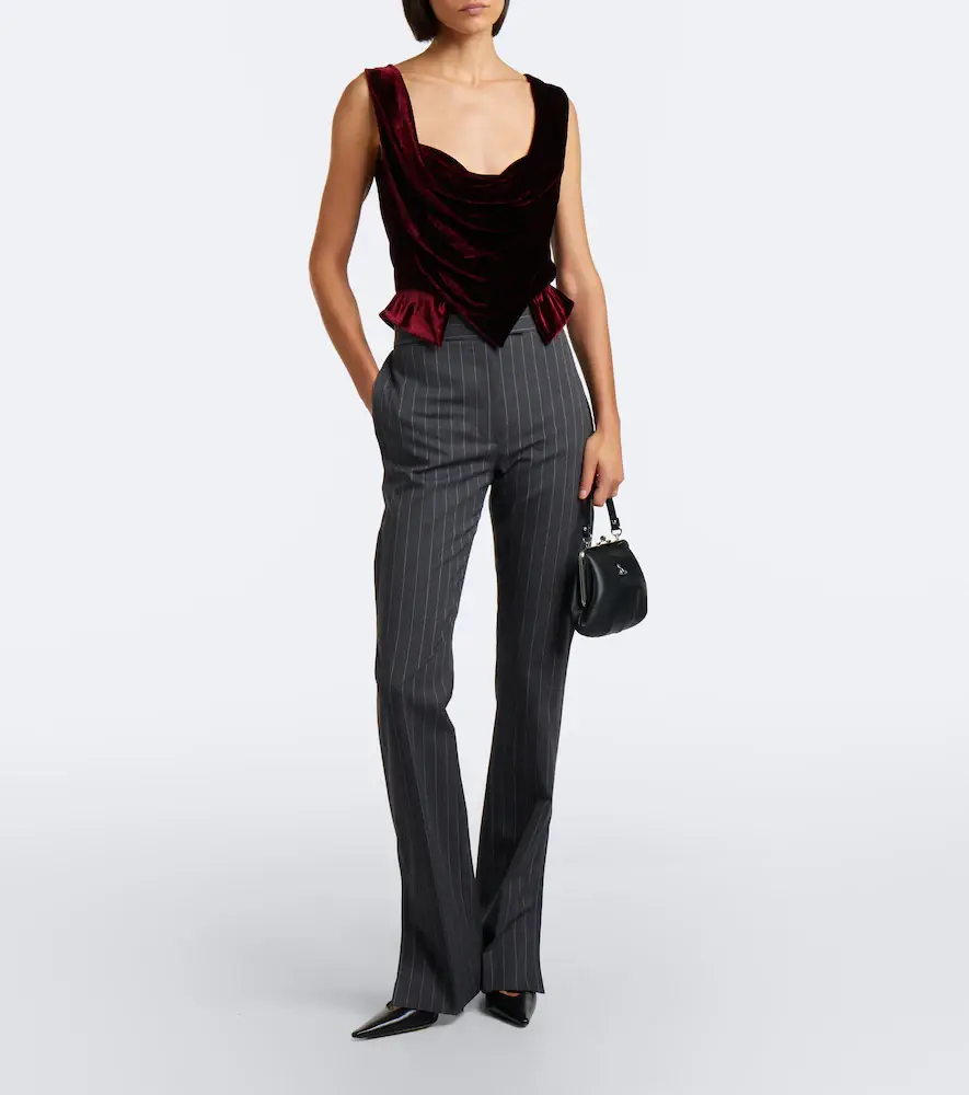 Vivienne Westwood Sunday draped velvet bustier top | Thumbnail 6 Vivienne Westwood Sunday draped velvet bustier top | Thumbnail 6