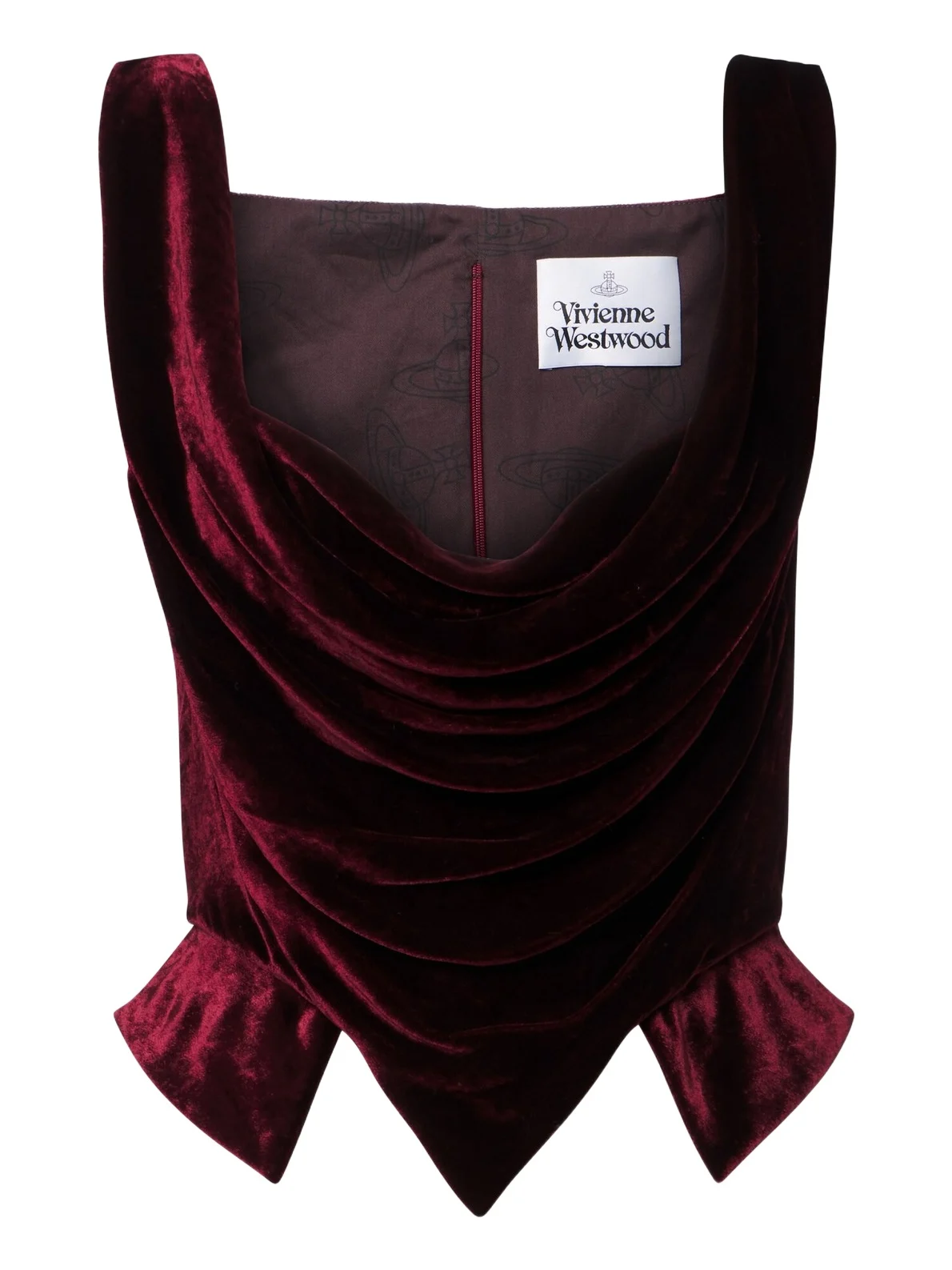 Sunday draped velvet bustier top