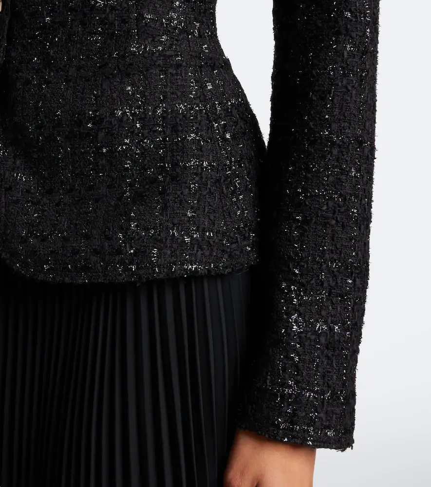 Simkhai Claudina pleated tweed lamé blazer dress | Thumbnail 5