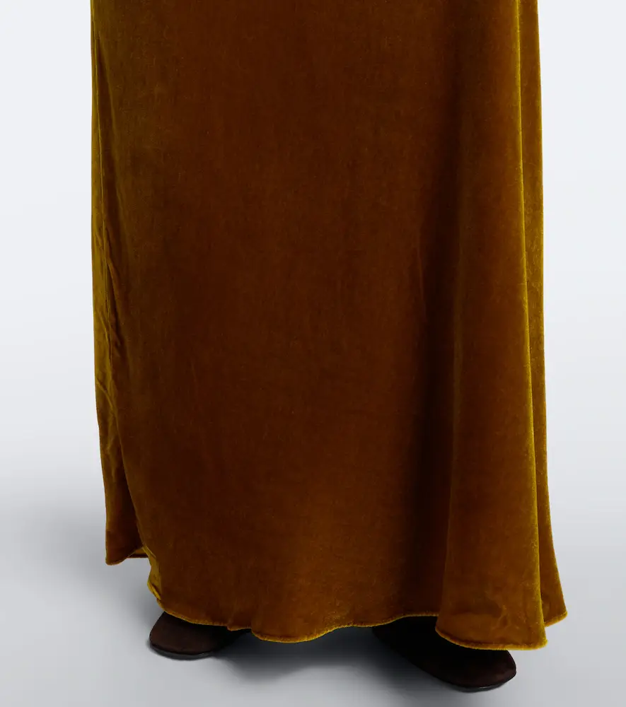 Simkhai Reannon draped open-back velvet gown | Thumbnail 5