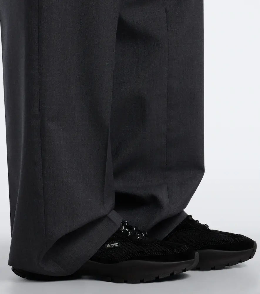 Prada Suede-trimmed sneakers | Thumbnail 6 Prada Suede-trimmed sneakers | Thumbnail 6