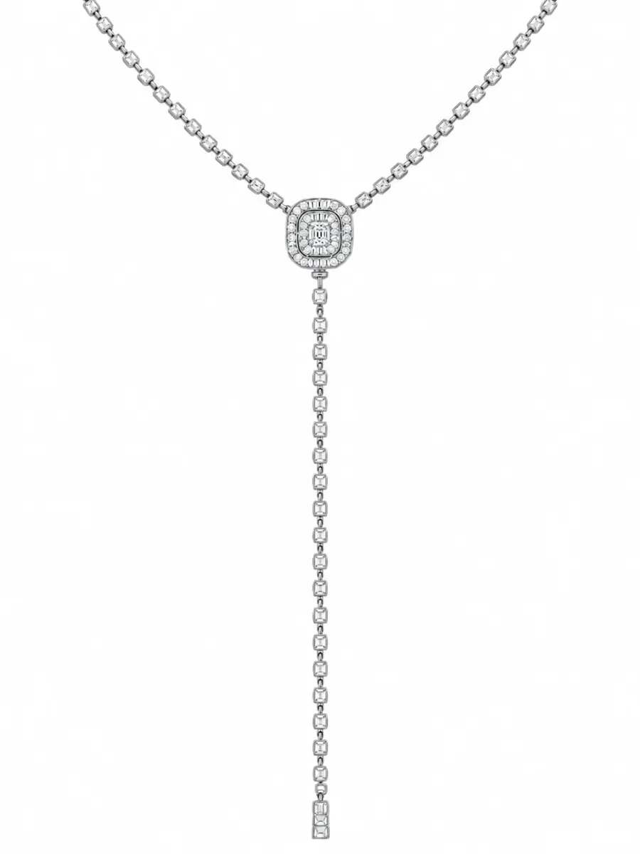1.50ct Diamond 14K Gold Two In One Lariat Necklace 1.50ct Diamond 14K Gold Two In One Lariat Necklace