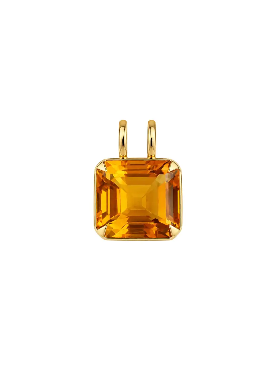 Wish Fine Jewelry 19.803ct Citrine 18K Gold Octo Pendant | Thumbnail 2 Wish Fine Jewelry 19.803ct Citrine 18K Gold Octo Pendant | Thumbnail 2