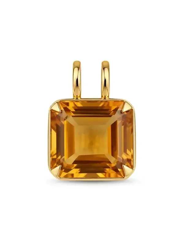 Wish Fine Jewelry 19.803ct Citrine 18K Gold Octo Pendant
