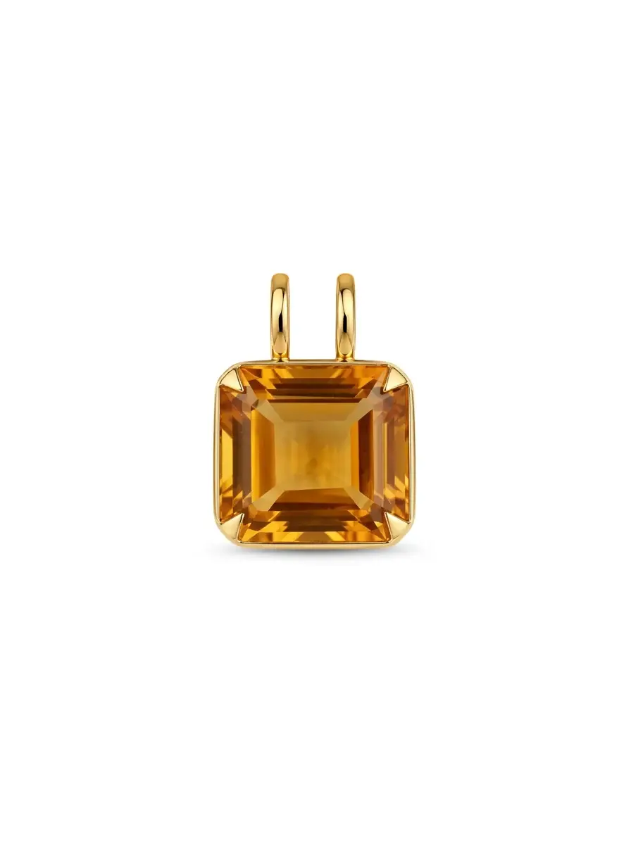 19.803ct Citrine 18K Gold Octo Pendant 19.803ct Citrine 18K Gold Octo Pendant