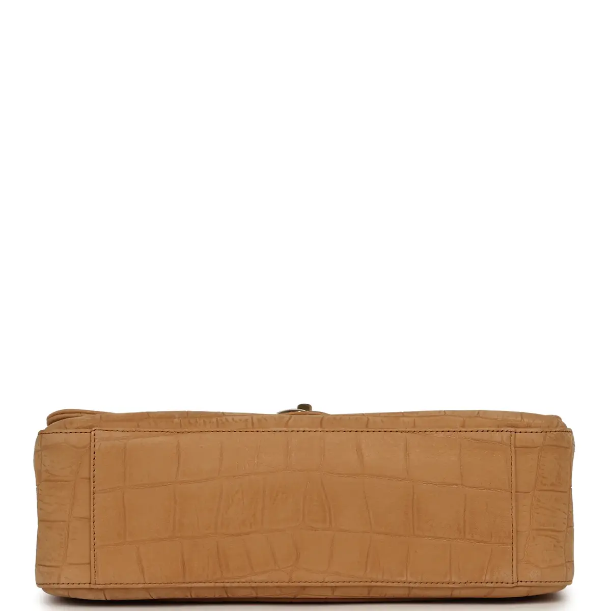 Chanel Chanel Maxi "Souplissimo" Small Flap Bag Camel Croc Embossed Suede Gold Hardware | Thumbnail 6 Chanel Chanel Maxi "Souplissimo" Small Flap Bag Camel Croc Embossed Suede Gold Hardware | Thumbnail 6