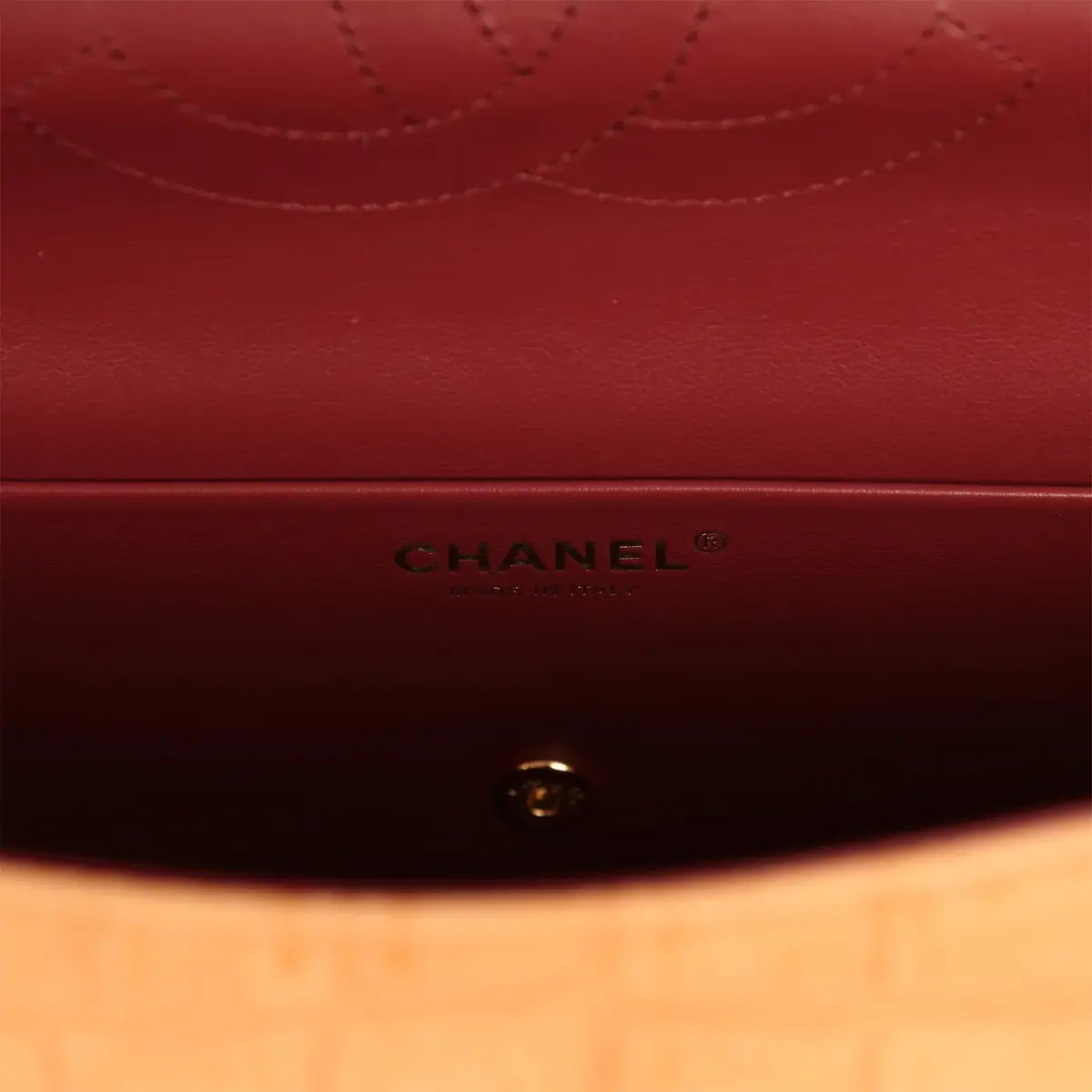 Chanel Chanel Maxi "Souplissimo" Small Flap Bag Camel Croc Embossed Suede Gold Hardware | Thumbnail 9 Chanel Chanel Maxi "Souplissimo" Small Flap Bag Camel Croc Embossed Suede Gold Hardware | Thumbnail 9