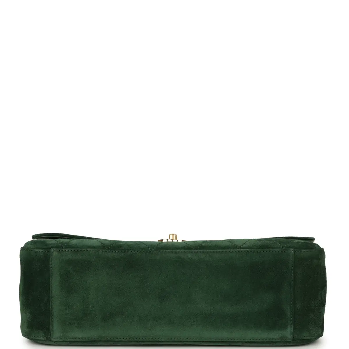 Chanel Chanel Maxi "Souplissimo" Small Flap Bag Dark Green Suede Gold Hardware | Thumbnail 6 Chanel Chanel Maxi "Souplissimo" Small Flap Bag Dark Green Suede Gold Hardware | Thumbnail 6