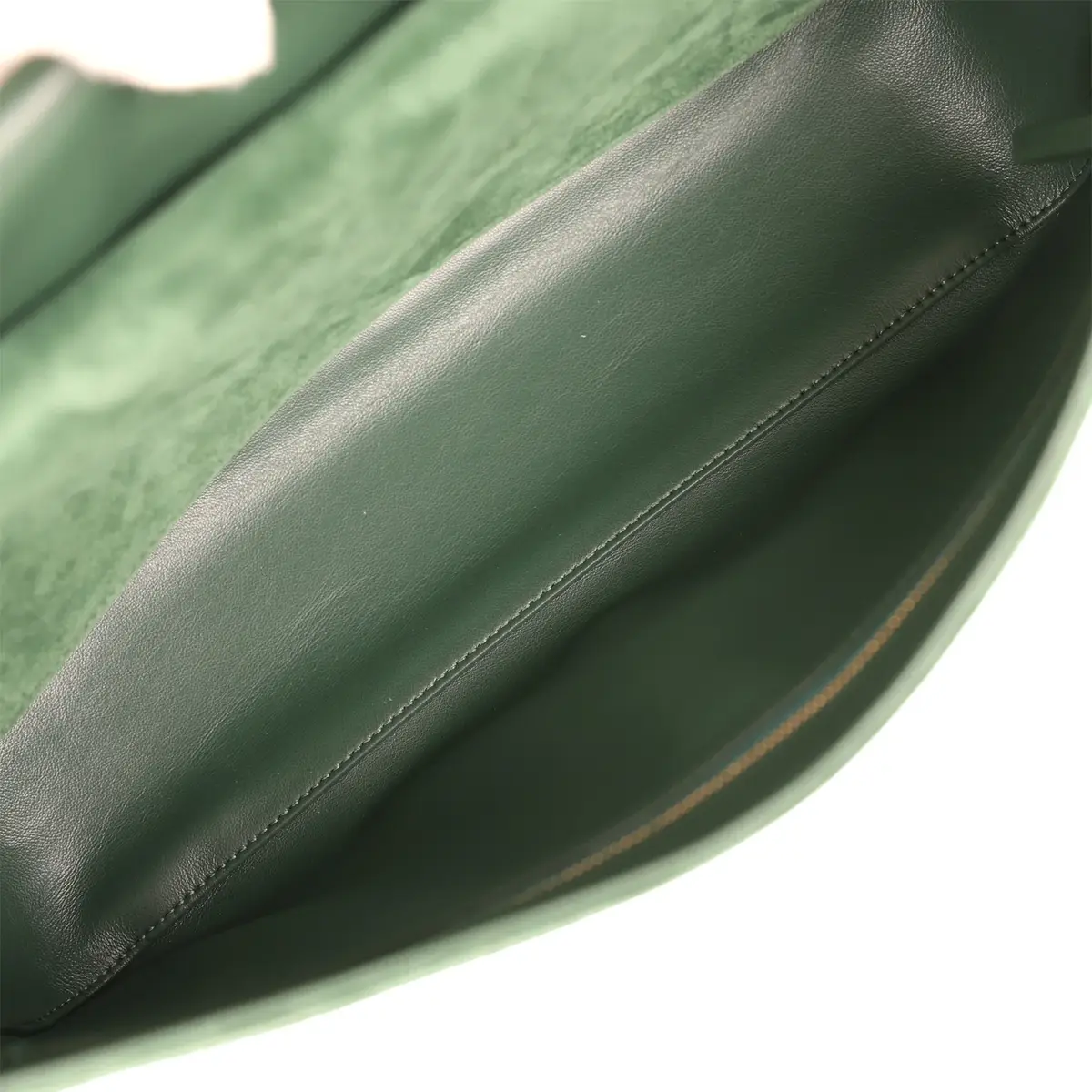 Chanel Chanel Maxi "Souplissimo" Small Flap Bag Dark Green Suede Gold Hardware | Thumbnail 9 Chanel Chanel Maxi "Souplissimo" Small Flap Bag Dark Green Suede Gold Hardware | Thumbnail 9