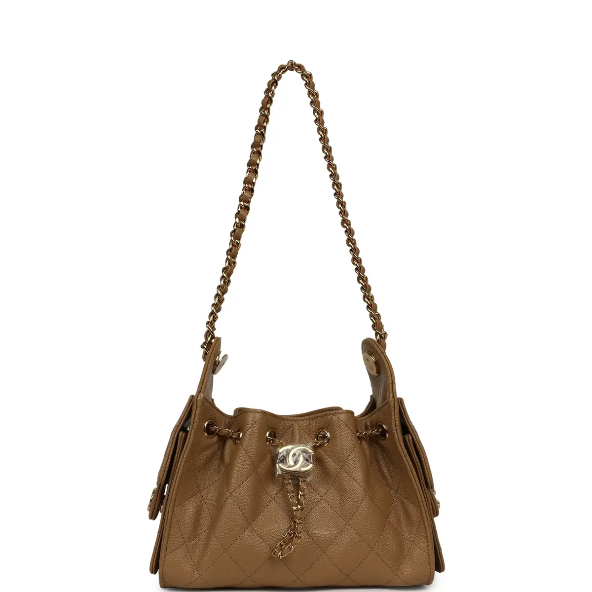 Chanel Chanel Mini 25 Hobo Bag Light Brown Caviar Gold Hardware | Thumbnail 7 Chanel Chanel Mini 25 Hobo Bag Light Brown Caviar Gold Hardware | Thumbnail 7