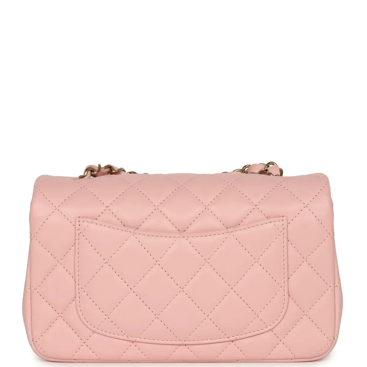Chanel Chanel Mini Classic Rectangular Flap Bag Light Pink Lambskin Light Gold Hardware | Thumbnail 4 Chanel Chanel Mini Classic Rectangular Flap Bag Light Pink Lambskin Light Gold Hardware | Thumbnail 4