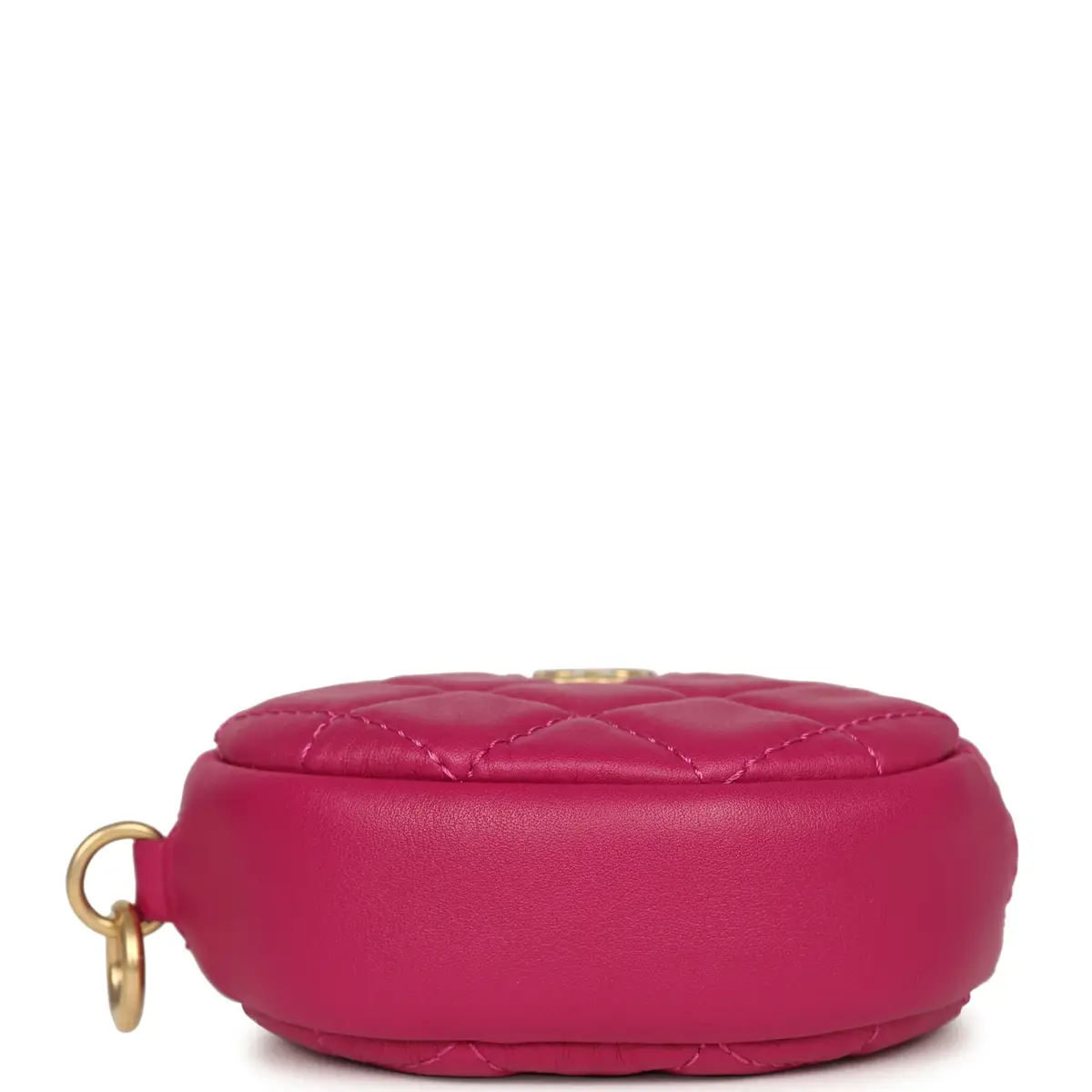 Chanel Chanel Mini Flap Bag with Round Coin Pouch Fuchsia Calfskin Antique Gold Hardware | Thumbnail 14 Chanel Chanel Mini Flap Bag with Round Coin Pouch Fuchsia Calfskin Antique Gold Hardware | Thumbnail 14