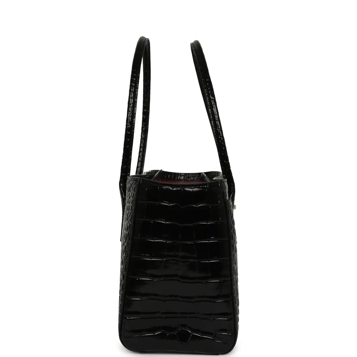 Chanel Chanel Small Cerf Shopping Bag Black Croc Embossed Calfskin Gold Hardware | Thumbnail 3 Chanel Chanel Small Cerf Shopping Bag Black Croc Embossed Calfskin Gold Hardware | Thumbnail 3