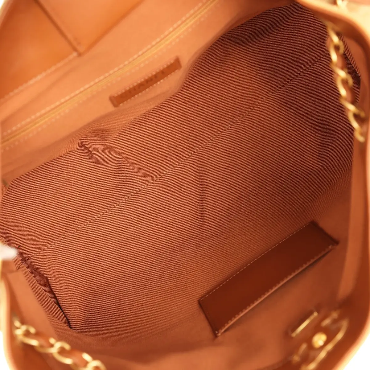 Chanel Chanel Small Coco Base Hobo Bag Beige Suede, Camel Lambskin Brushed Gold Hardware | Thumbnail 8 Chanel Chanel Small Coco Base Hobo Bag Beige Suede, Camel Lambskin Brushed Gold Hardware | Thumbnail 8
