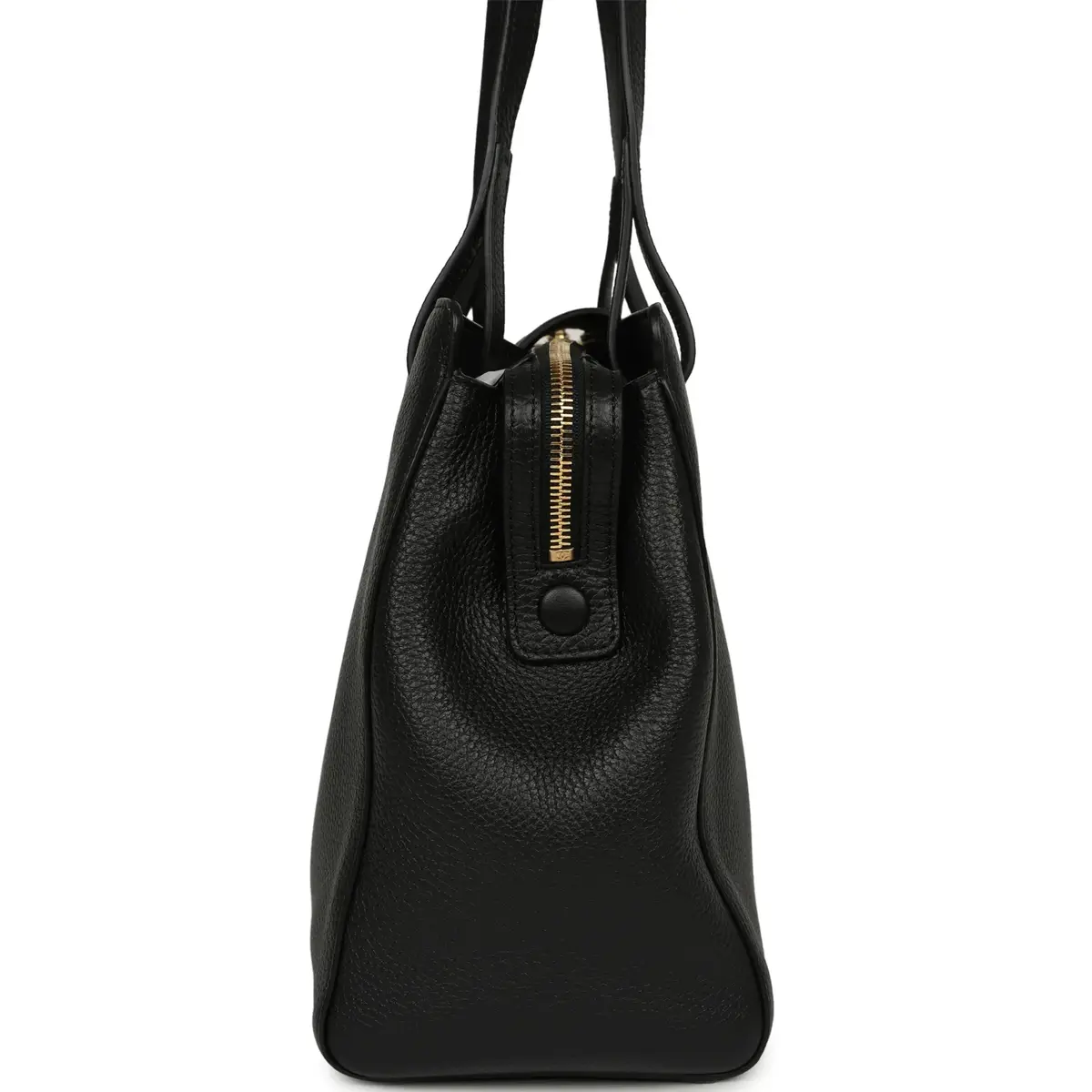 Chanel Chanel Small Shopping Tote Black Grained Calfskin Gold Hardware | Thumbnail 3 Chanel Chanel Small Shopping Tote Black Grained Calfskin Gold Hardware | Thumbnail 3