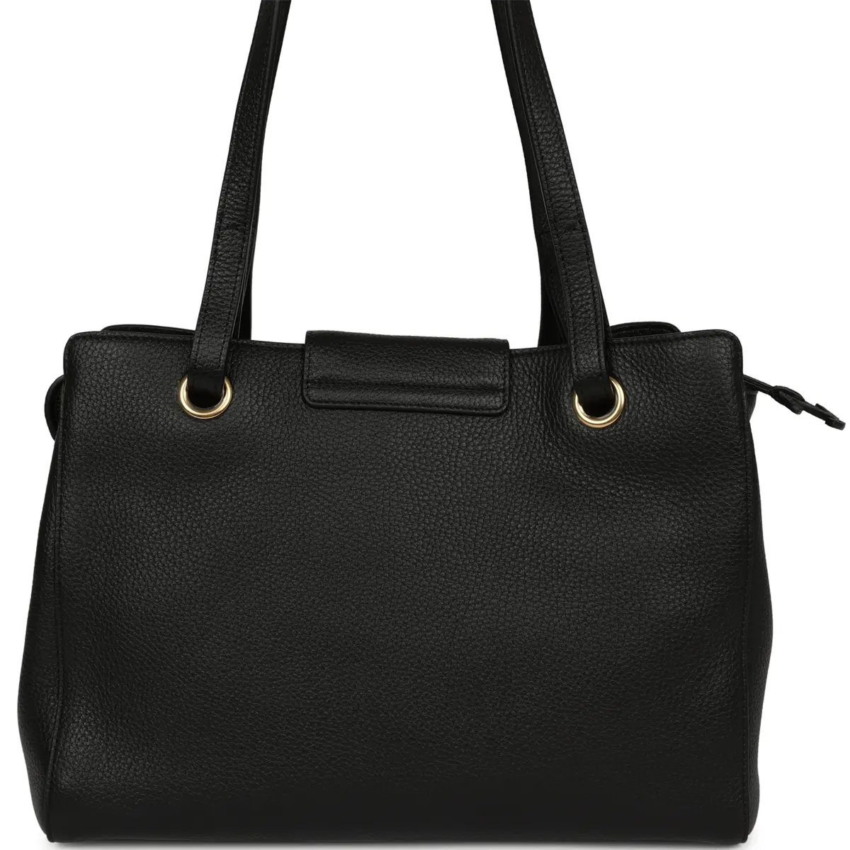 Chanel Chanel Small Shopping Tote Black Grained Calfskin Gold Hardware | Thumbnail 4 Chanel Chanel Small Shopping Tote Black Grained Calfskin Gold Hardware | Thumbnail 4
