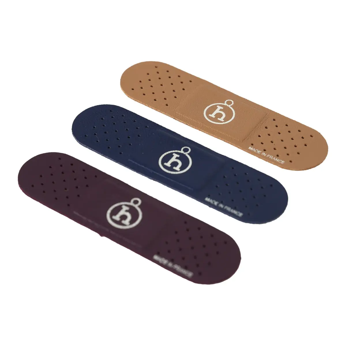 HERMÈS Hermes Band-Aid Raisin, Chai, Bleu Navy Milo Lambskin | Thumbnail 2