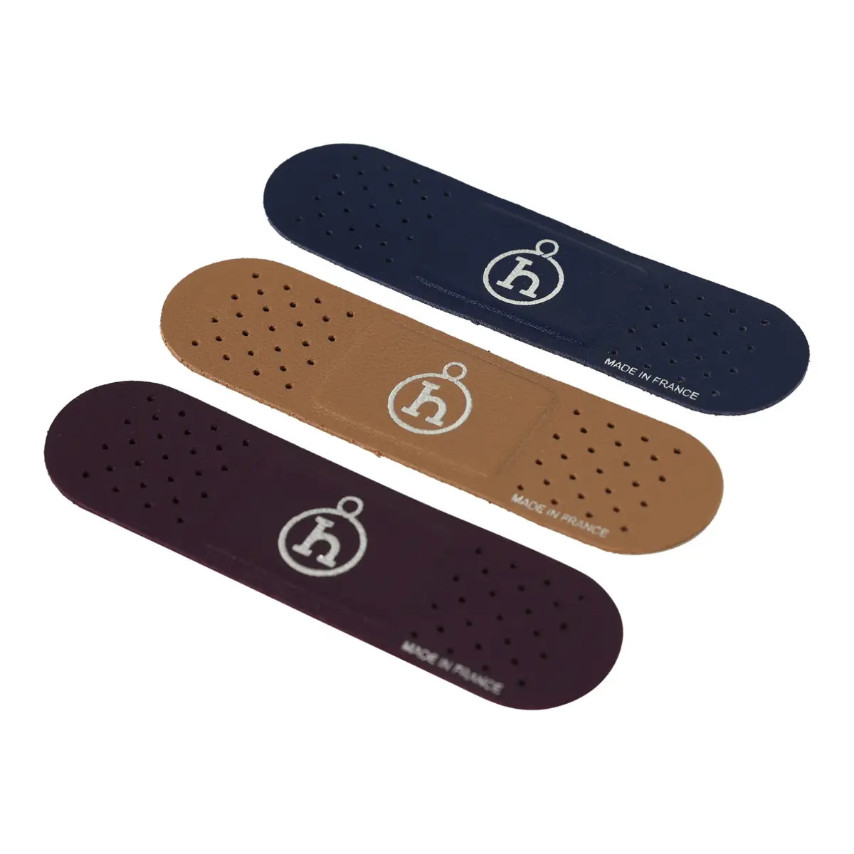 HERMÈS Hermes Band-Aid Raisin, Chai, Bleu Navy Milo Lambskin | Thumbnail 2