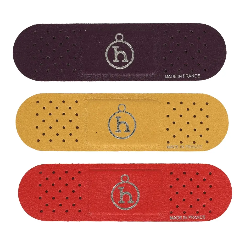 Hermes Band-Aid Raisin, Rouge Casaque, Sesame Milo Lambskin