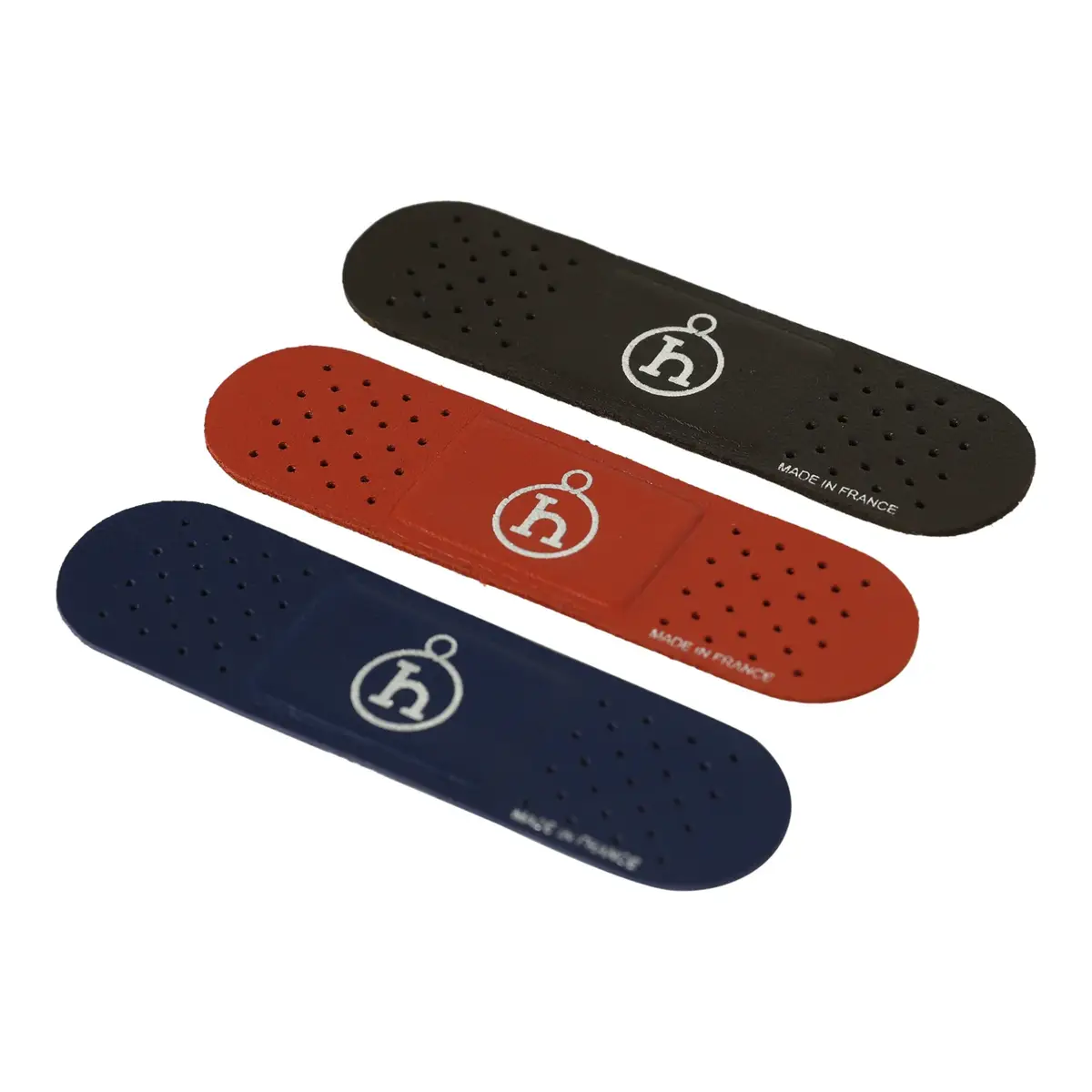 HERMÈS Hermes Band-Aid Vert Loden, Cuivre, Bleu Navy Milo Lambskin | Thumbnail 2