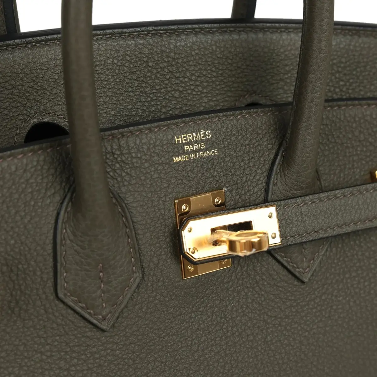 HERMÈS Hermes Birkin 25 Vert de Gris Togo Gold Hardware | Thumbnail 7 HERMÈS Hermes Birkin 25 Vert de Gris Togo Gold Hardware | Thumbnail 7