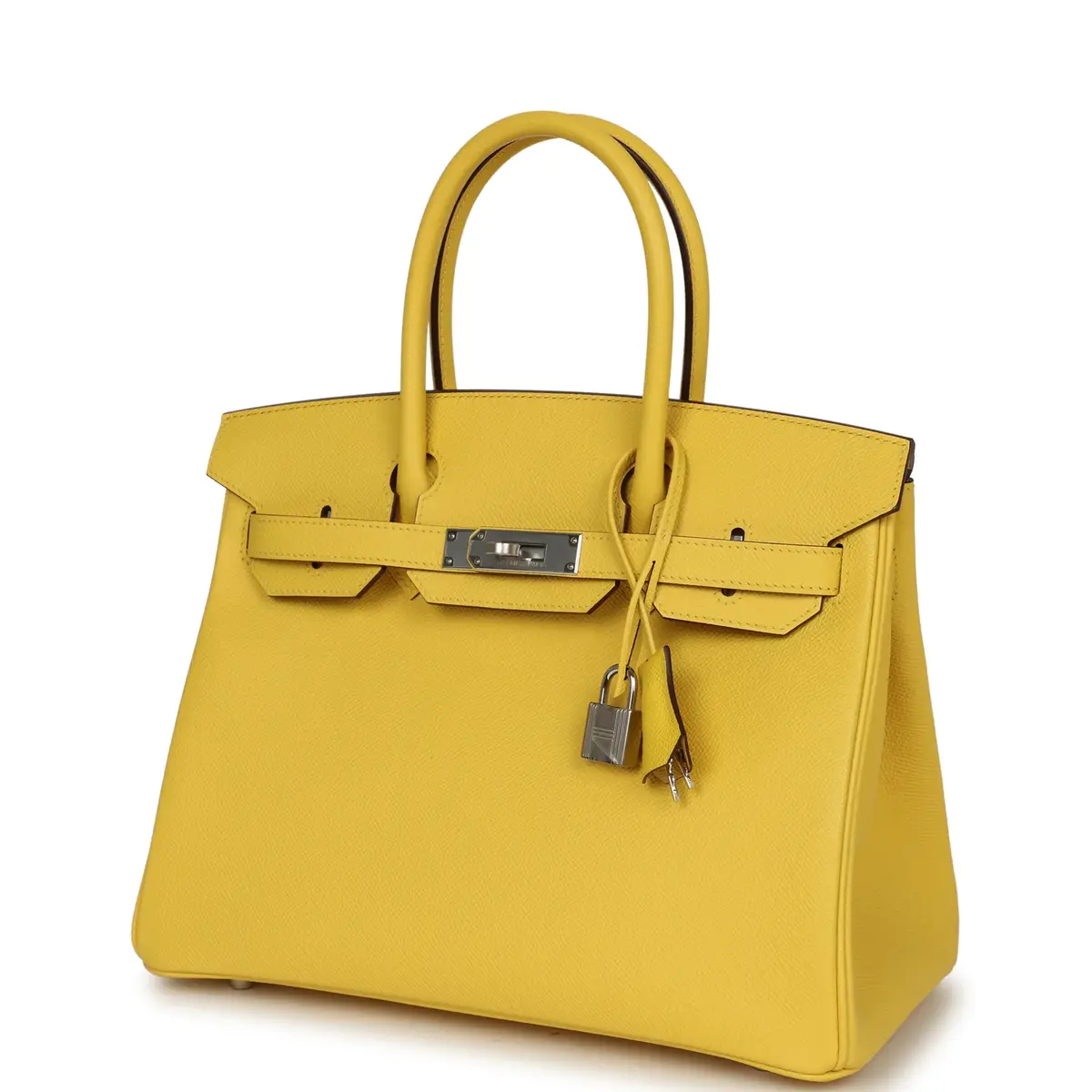 HERMÈS Hermes Birkin 30 Jaune de Naples Epsom Palladium Hardware | Thumbnail 5 HERMÈS Hermes Birkin 30 Jaune de Naples Epsom Palladium Hardware | Thumbnail 5