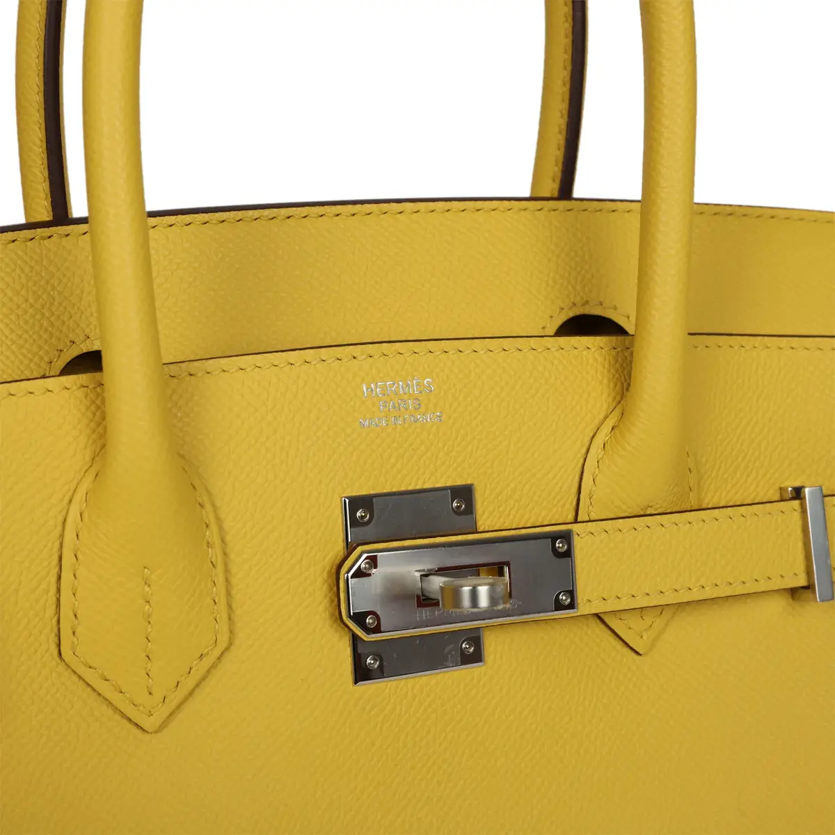 HERMÈS Hermes Birkin 30 Jaune de Naples Epsom Palladium Hardware | Thumbnail 7 HERMÈS Hermes Birkin 30 Jaune de Naples Epsom Palladium Hardware | Thumbnail 7