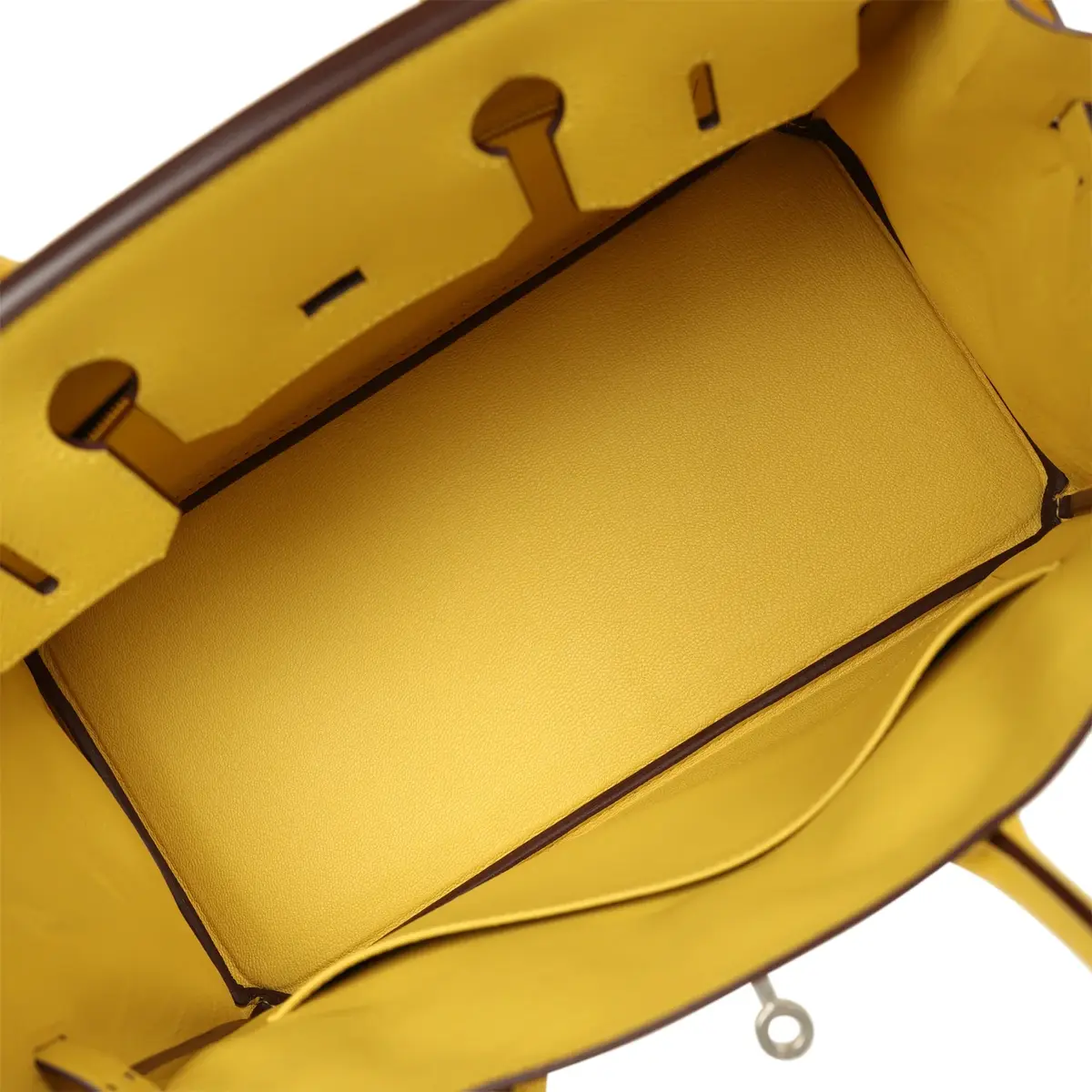 HERMÈS Hermes Birkin 30 Jaune de Naples Epsom Palladium Hardware | Thumbnail 8 HERMÈS Hermes Birkin 30 Jaune de Naples Epsom Palladium Hardware | Thumbnail 8
