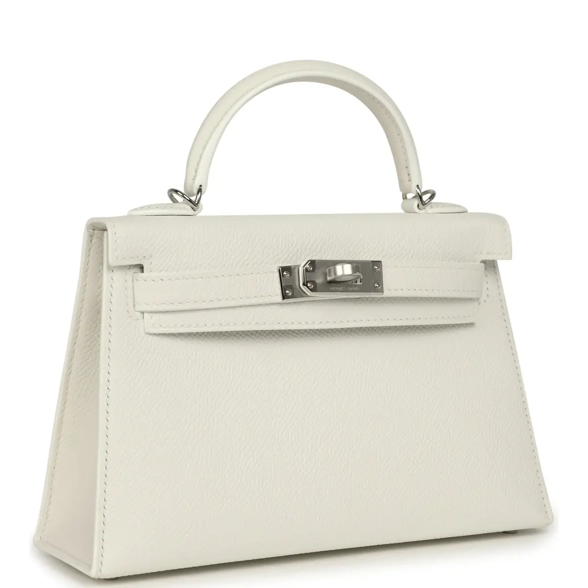 HERMÈS Hermes Kelly Sellier 20 New White Epsom Palladium Hardware | Thumbnail 2 HERMÈS Hermes Kelly Sellier 20 New White Epsom Palladium Hardware | Thumbnail 2