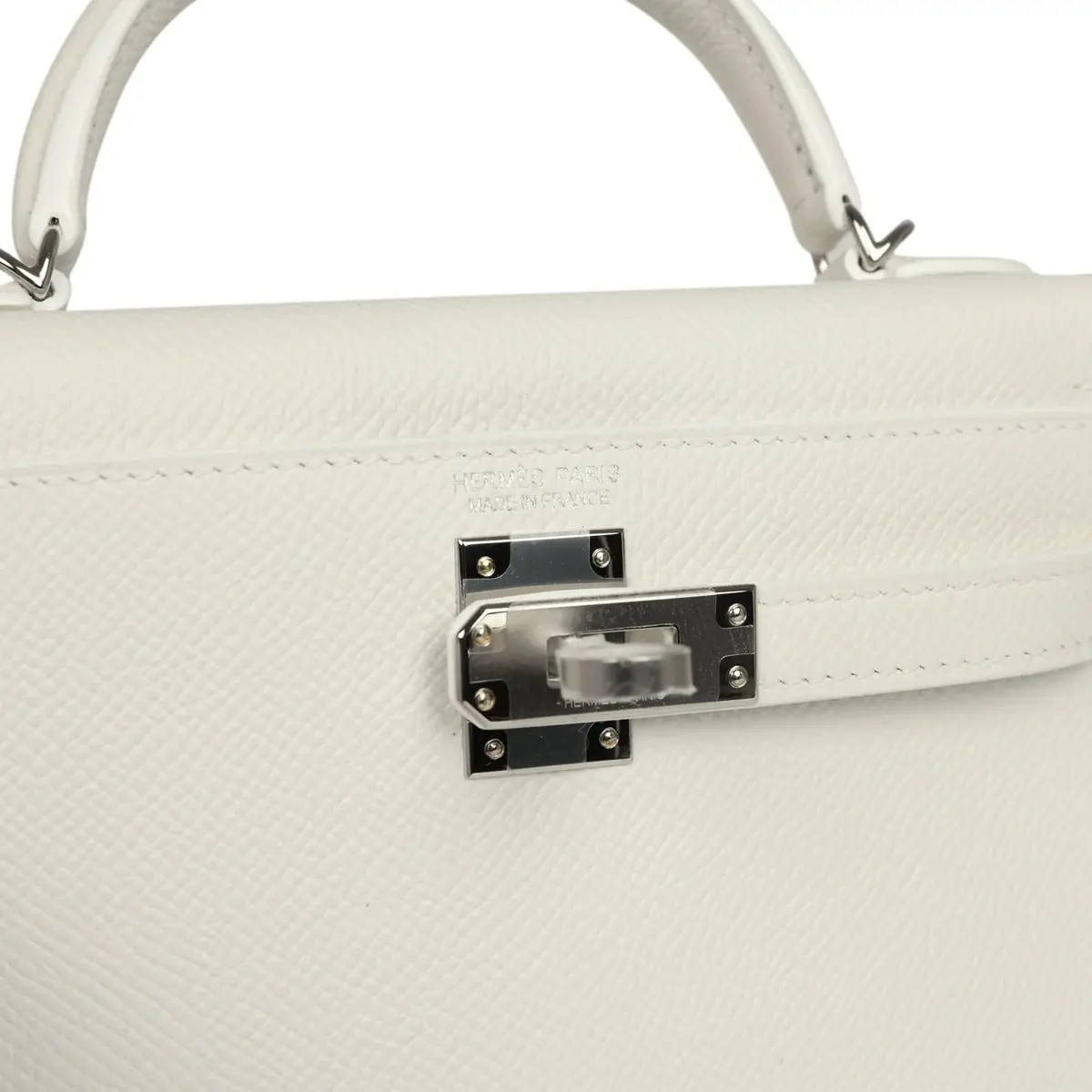 HERMÈS Hermes Kelly Sellier 20 New White Epsom Palladium Hardware | Thumbnail 7 HERMÈS Hermes Kelly Sellier 20 New White Epsom Palladium Hardware | Thumbnail 7
