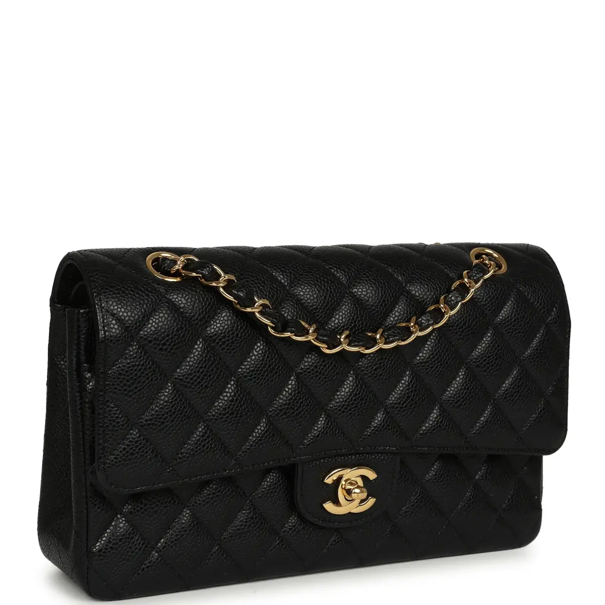 Chanel Pre-owned Chanel Medium Classic Double Flap Bag Black Caviar Gold Hardware | Thumbnail 2 Chanel Pre-owned Chanel Medium Classic Double Flap Bag Black Caviar Gold Hardware | Thumbnail 2