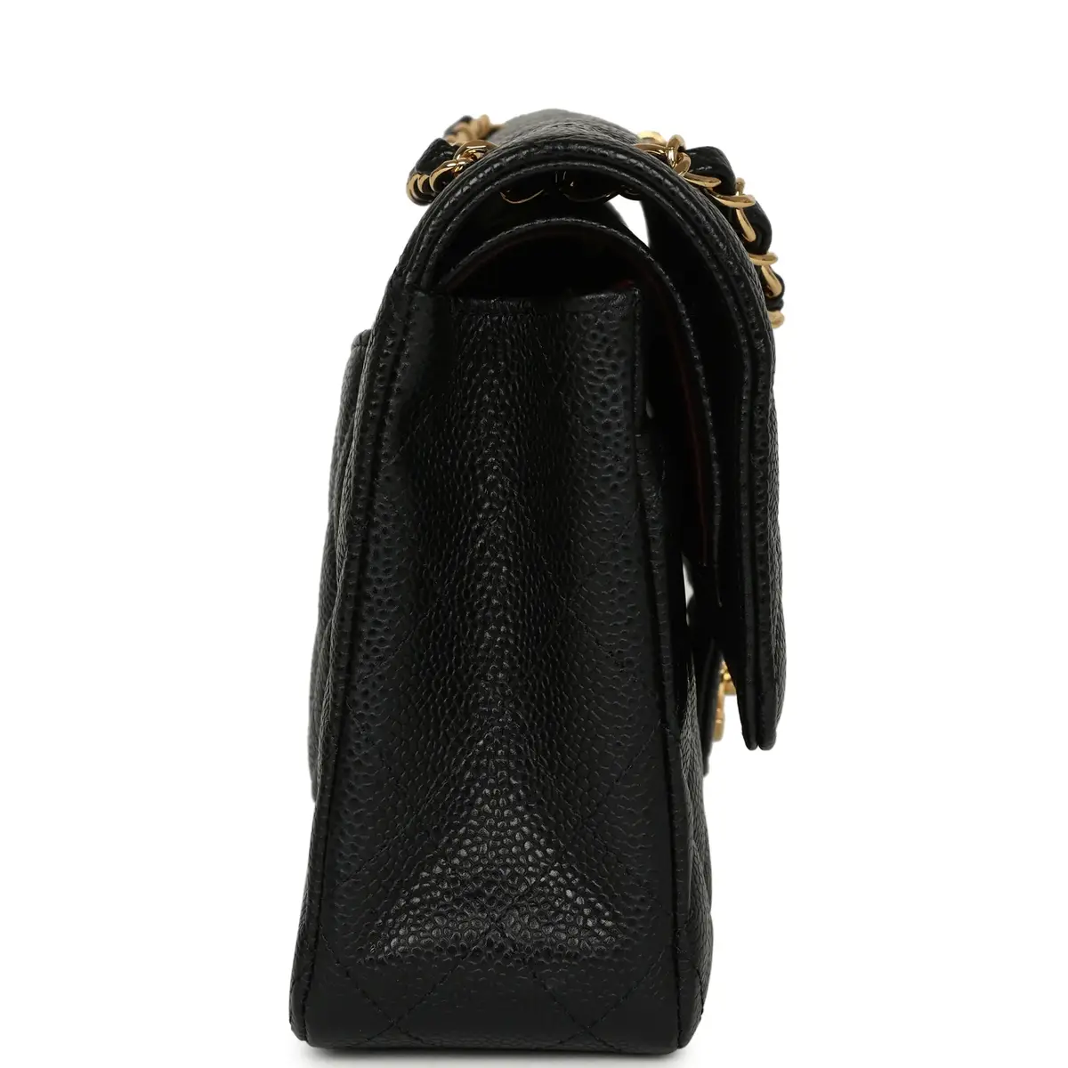 Chanel Pre-owned Chanel Medium Classic Double Flap Bag Black Caviar Gold Hardware | Thumbnail 3 Chanel Pre-owned Chanel Medium Classic Double Flap Bag Black Caviar Gold Hardware | Thumbnail 3