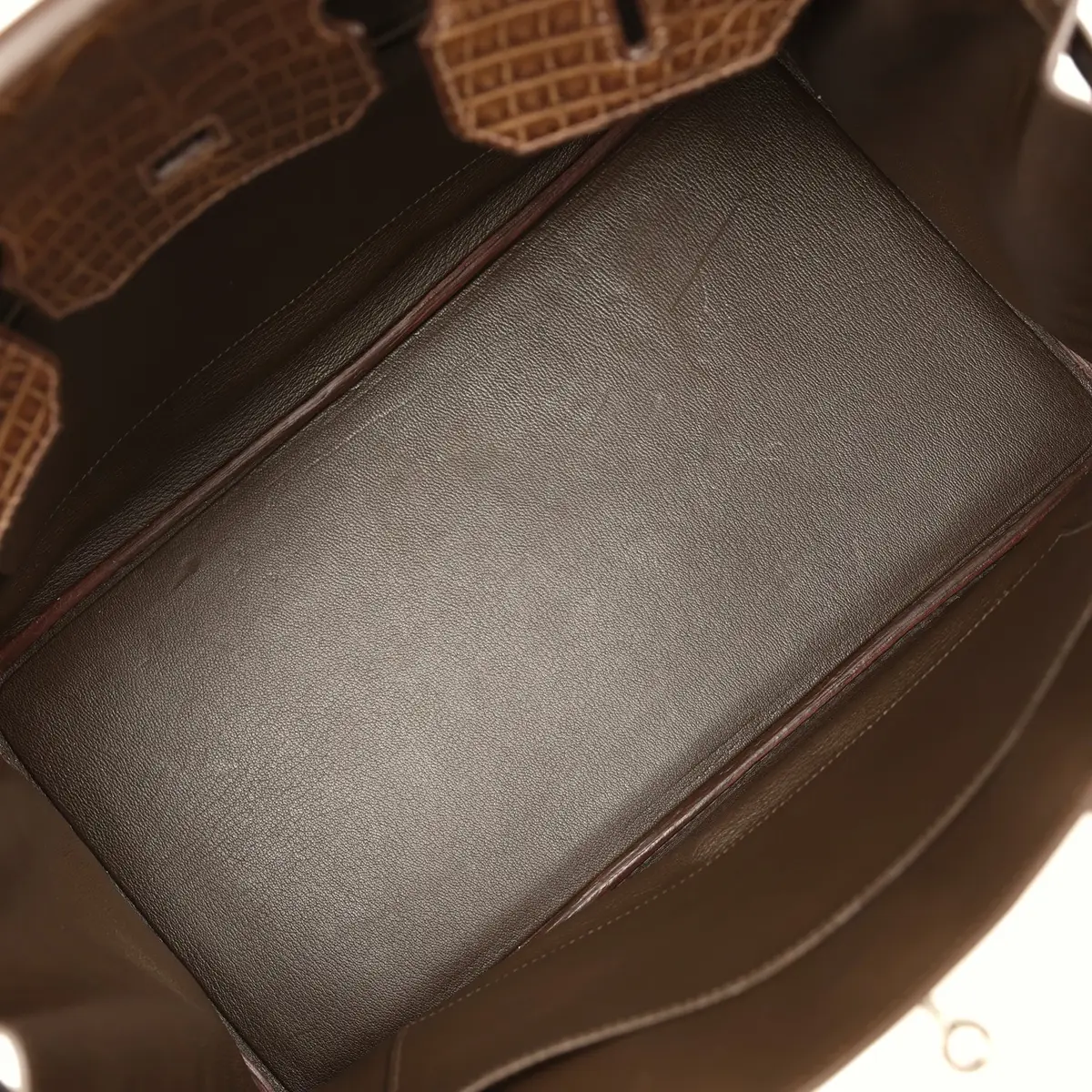 HERMÈS Pre-owned Hermes Birkin 35 Gris Elephant Matte Alligator Palladium Hardware | Thumbnail 8 HERMÈS Pre-owned Hermes Birkin 35 Gris Elephant Matte Alligator Palladium Hardware | Thumbnail 8