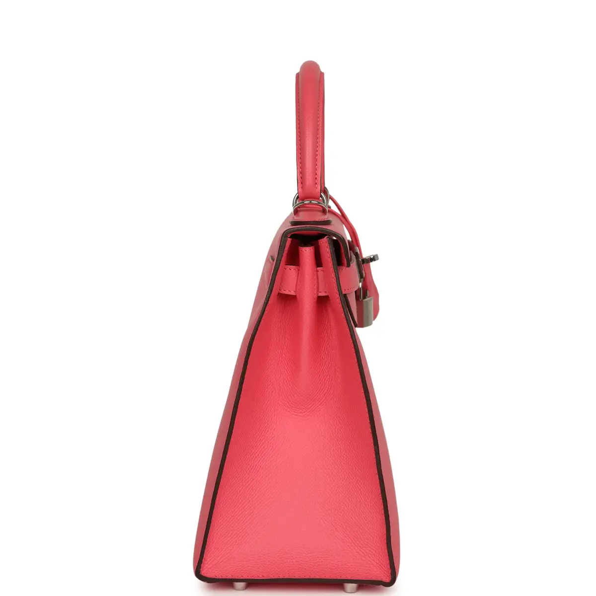 HERMÈS Pre-owned Hermes Kelly Sellier 28 Rose Azalee Epsom Palladium Hardware | Thumbnail 3 HERMÈS Pre-owned Hermes Kelly Sellier 28 Rose Azalee Epsom Palladium Hardware | Thumbnail 3
