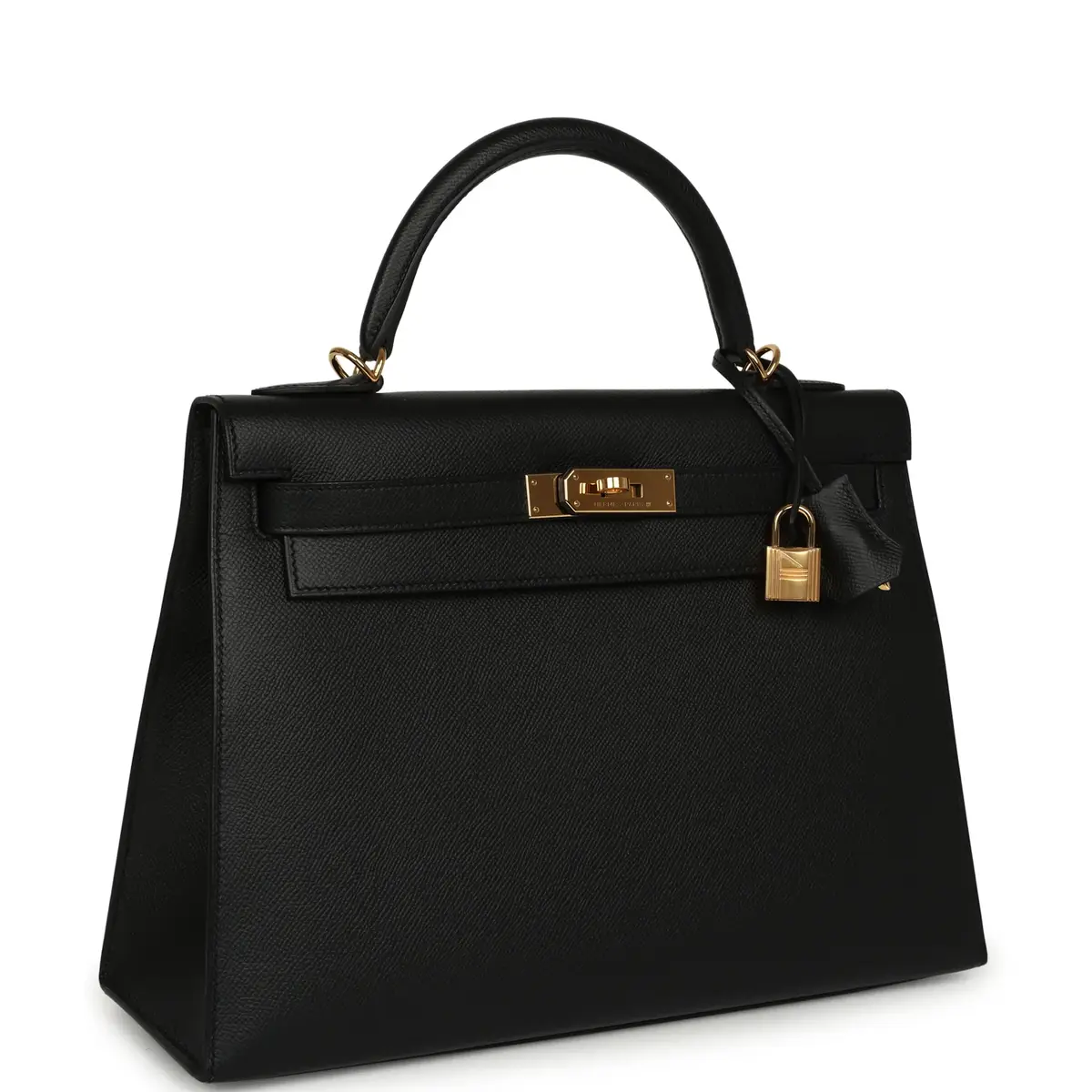 HERMÈS Pre-owned Hermes Kelly Sellier 32 Black Epsom Gold Hardware | Thumbnail 2 HERMÈS Pre-owned Hermes Kelly Sellier 32 Black Epsom Gold Hardware | Thumbnail 2