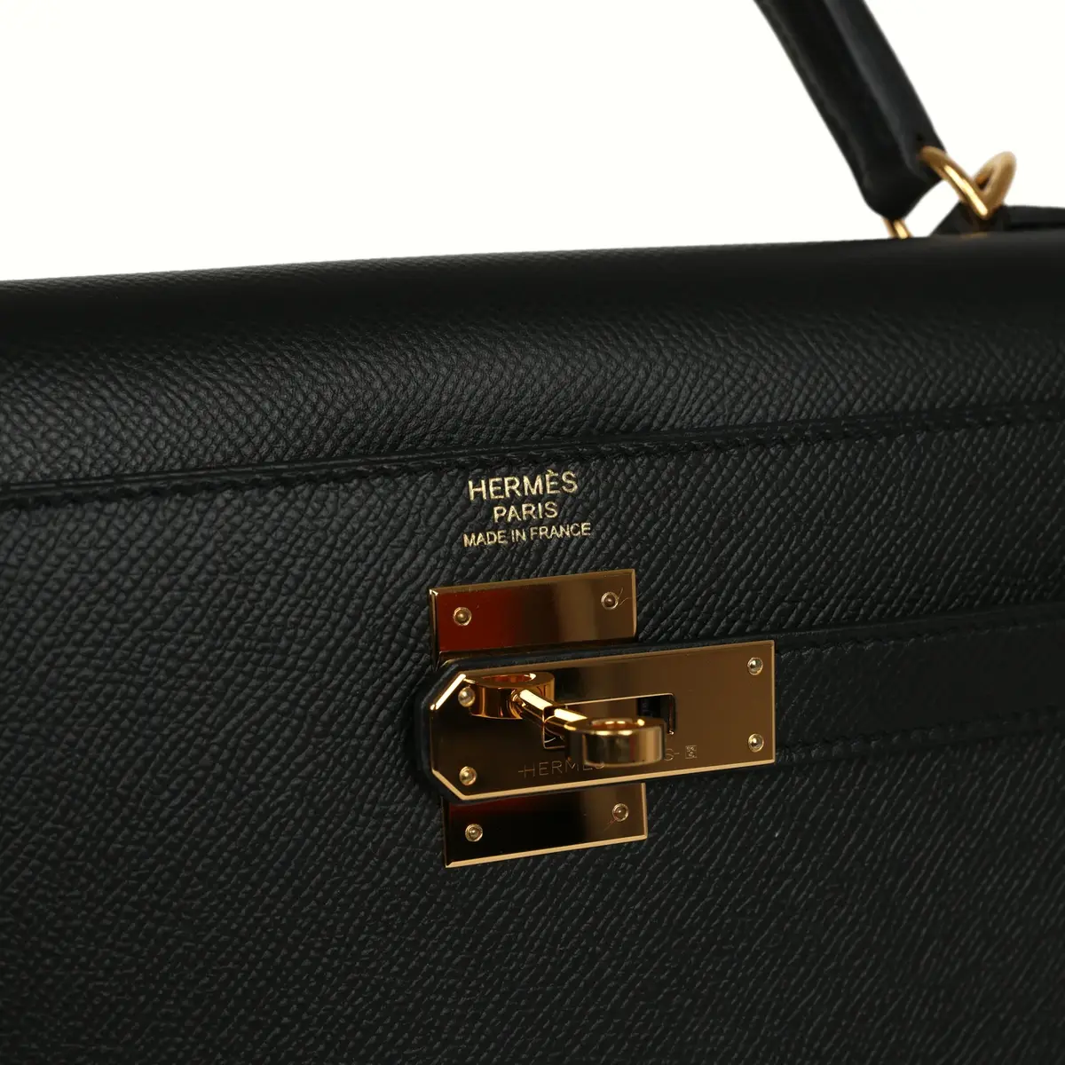 HERMÈS Pre-owned Hermes Kelly Sellier 32 Black Epsom Gold Hardware | Thumbnail 7 HERMÈS Pre-owned Hermes Kelly Sellier 32 Black Epsom Gold Hardware | Thumbnail 7