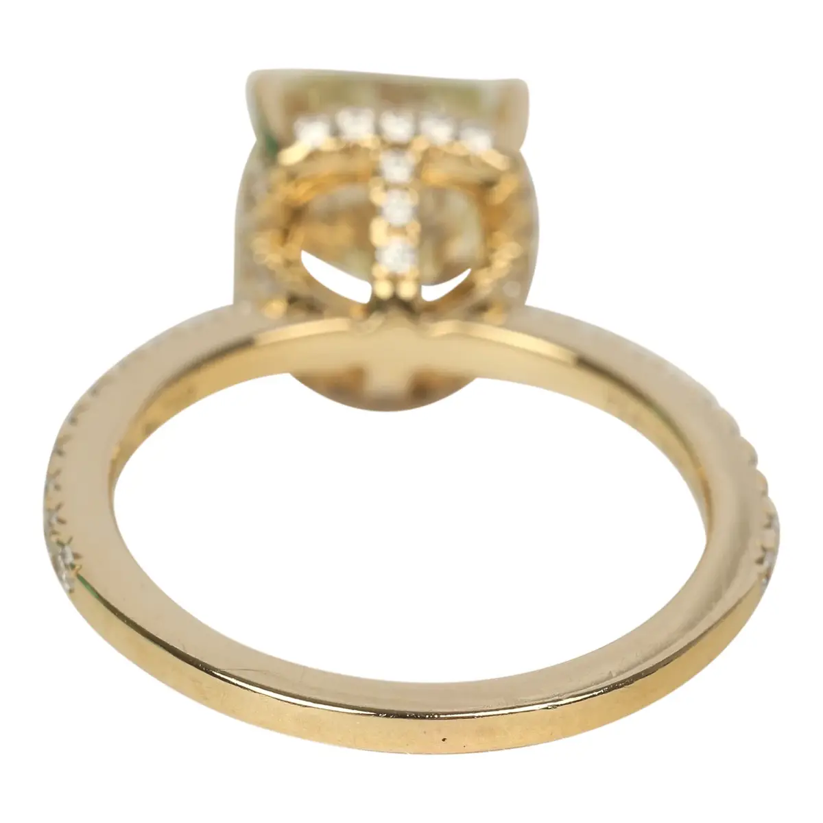 Tiffany Pre-owned Tiffany True Engagement Ring Fancy Yellow Diamond 18K Yellow Gold | Thumbnail 3 Tiffany Pre-owned Tiffany True Engagement Ring Fancy Yellow Diamond 18K Yellow Gold | Thumbnail 3