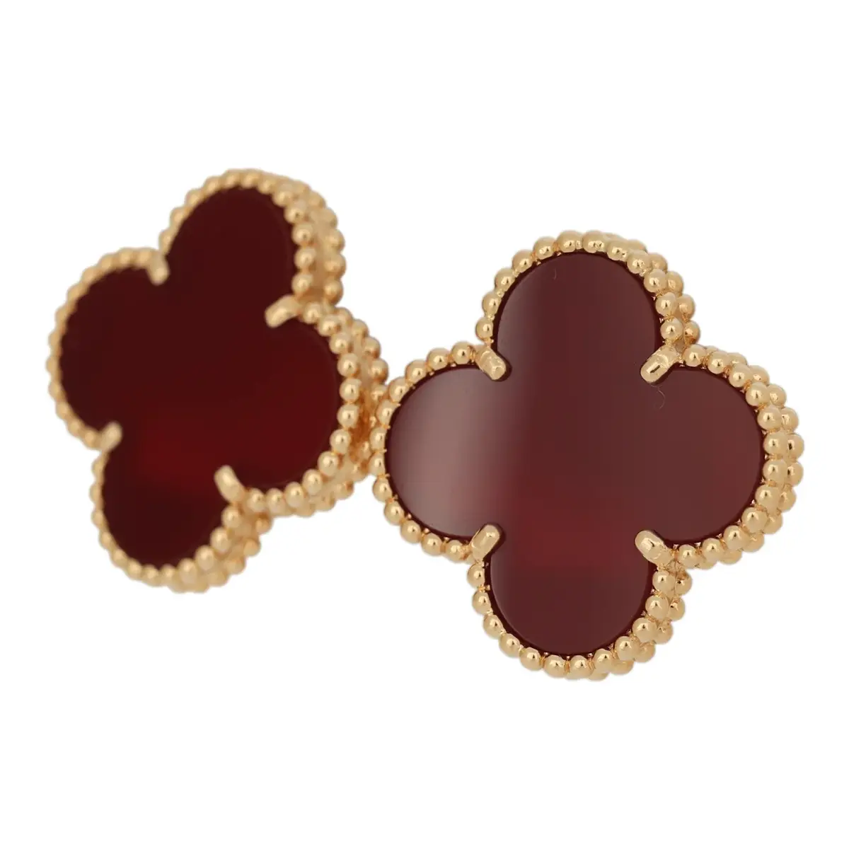 Van Cleef & Arpels Van Cleef & Arpels Magic Alhambra Carnelian Earrings 18K Yellow Gold | Thumbnail 4 Van Cleef & Arpels Van Cleef & Arpels Magic Alhambra Carnelian Earrings 18K Yellow Gold | Thumbnail 4