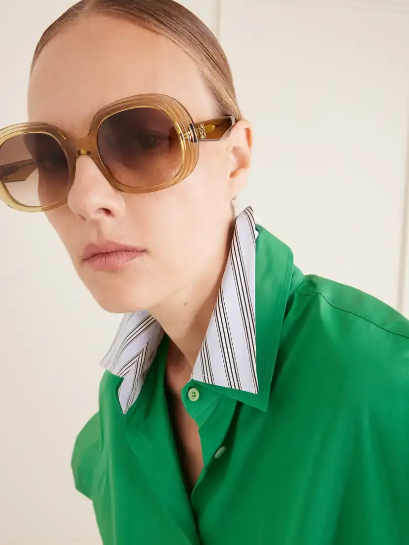Loewe Mini Anagram Steps Square Round-frame Acetate Sunglasses | Thumbnail 2 Loewe Mini Anagram Steps Square Round-frame Acetate Sunglasses | Thumbnail 2