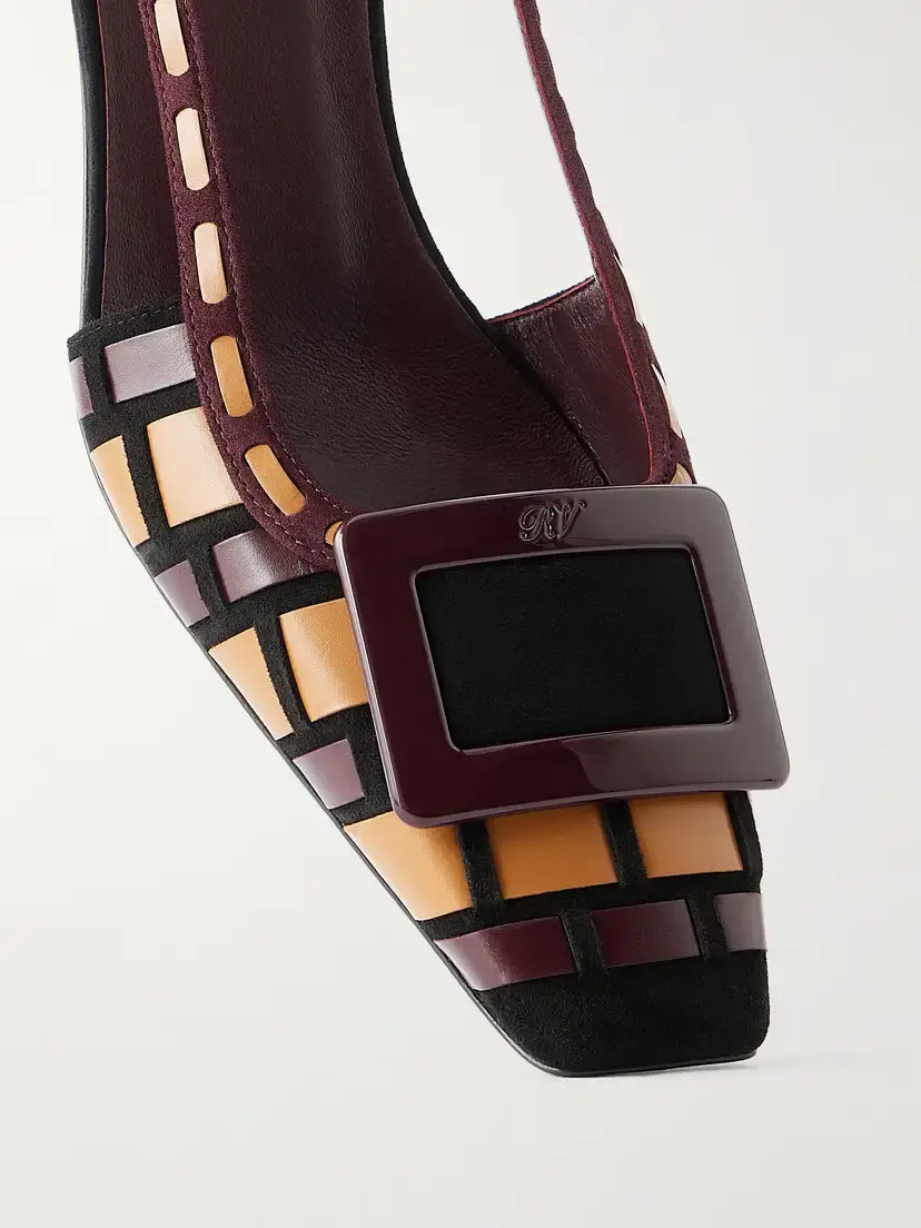 Roger Vivier Belle Vivier 45 Woven Leather Slingback Pumps | Thumbnail 5 Roger Vivier Belle Vivier 45 Woven Leather Slingback Pumps | Thumbnail 5