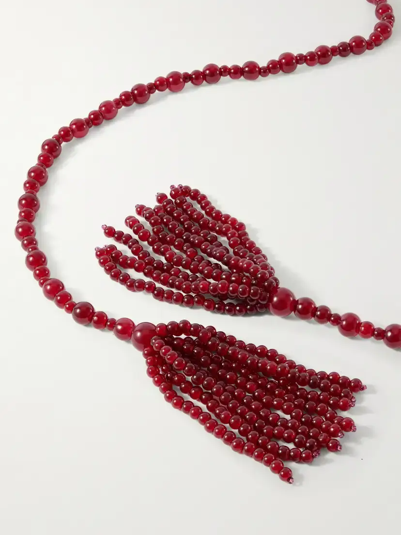 Jennifer Behr Ellie Tasseled Beaded Necklace | Thumbnail 3 Jennifer Behr Ellie Tasseled Beaded Necklace | Thumbnail 3