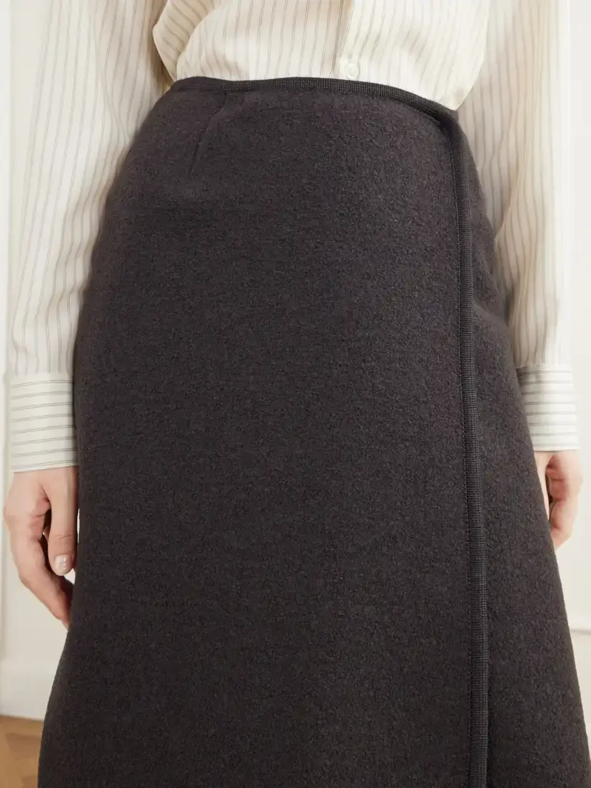 RIER Walker Felted Wool-fleece Midi Skirt | Thumbnail 5 RIER Walker Felted Wool-fleece Midi Skirt | Thumbnail 5