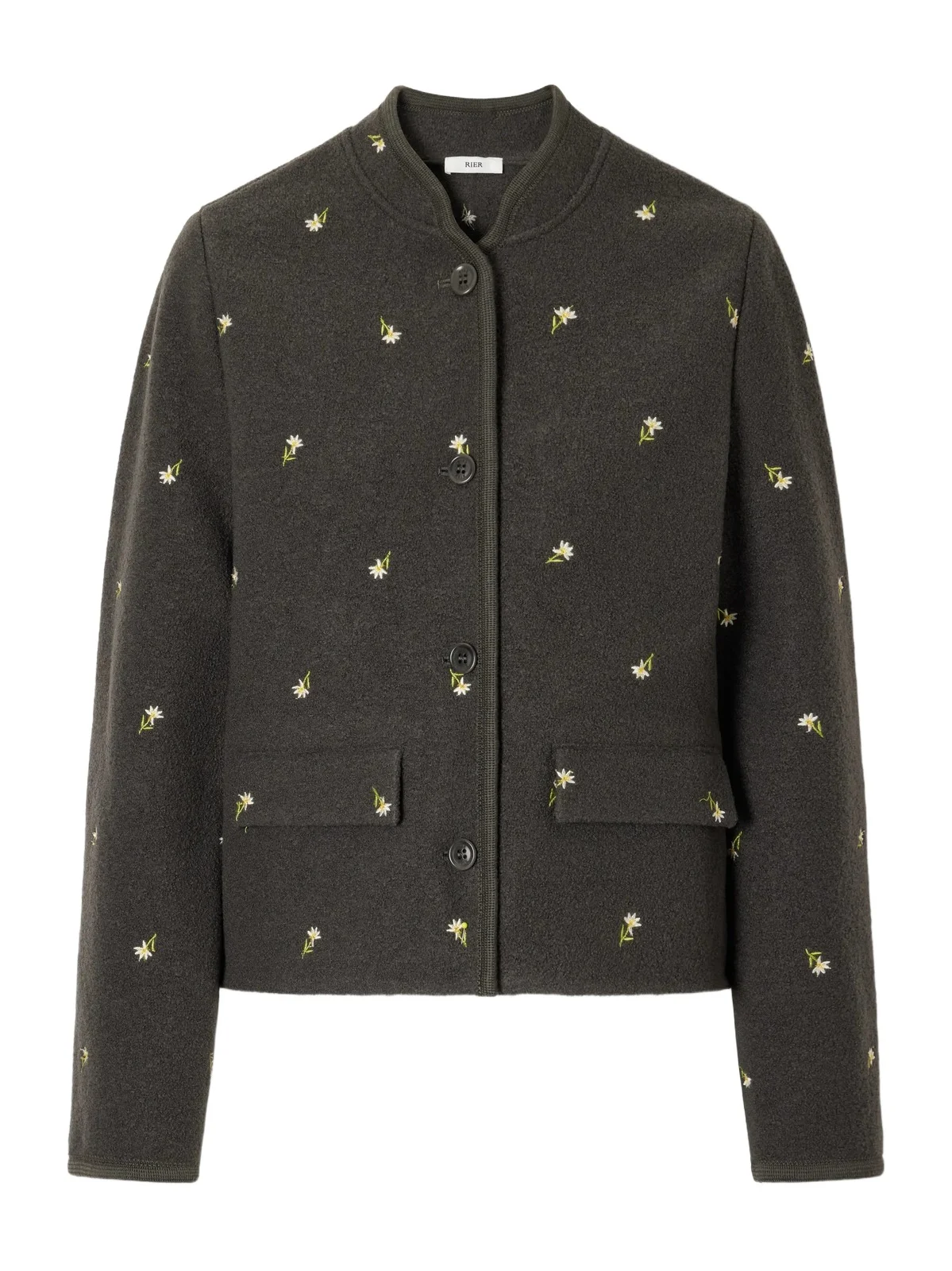 Walker Floral-embroidered Felted Wool-fleece Jacket