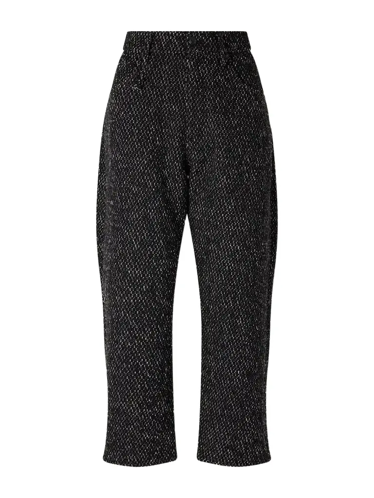 X-bf Cropped Wool-blend Tweed Wide-leg Pants X-bf Cropped Wool-blend Tweed Wide-leg Pants