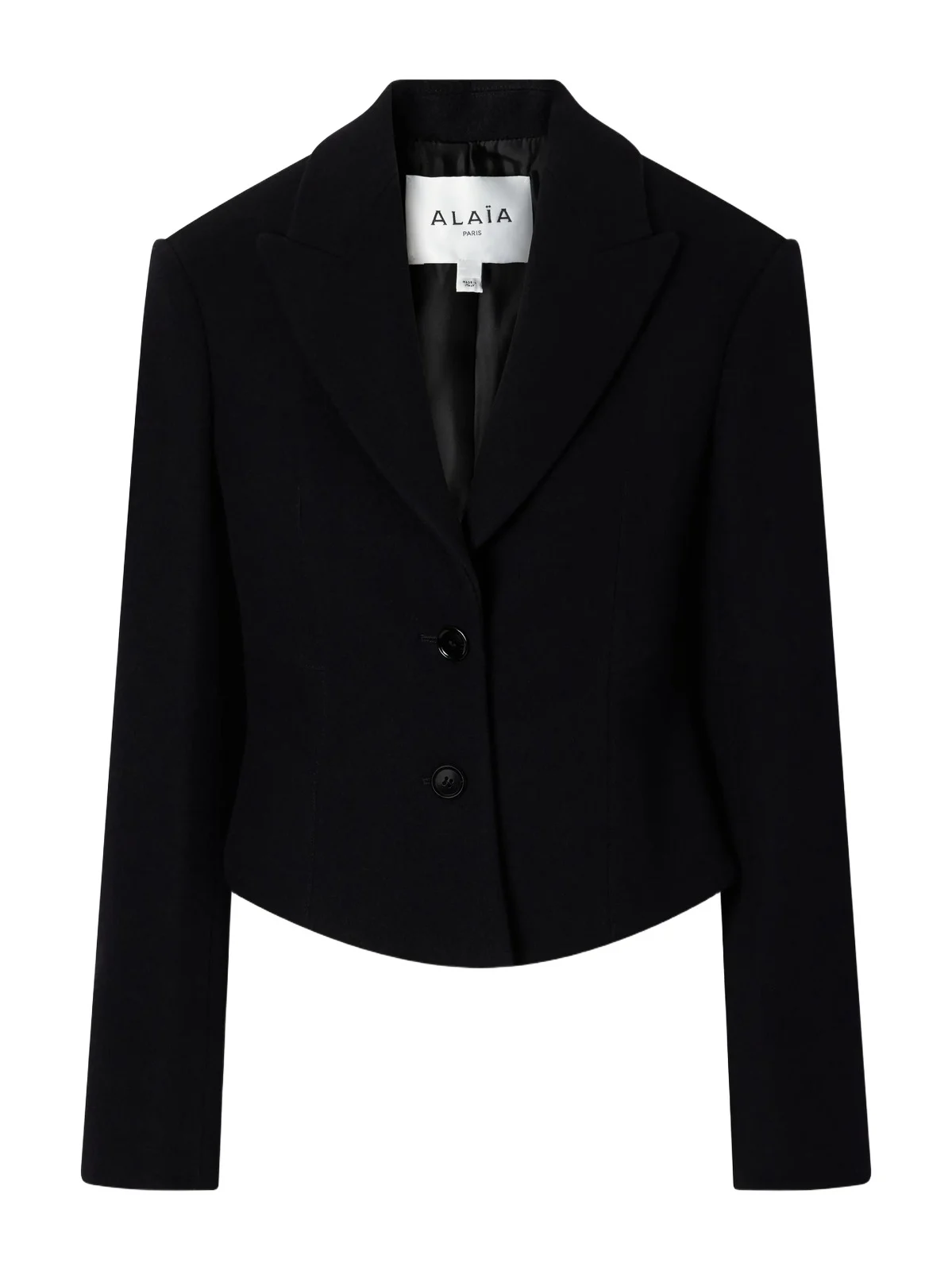 Cropped Wool-felt Blazer