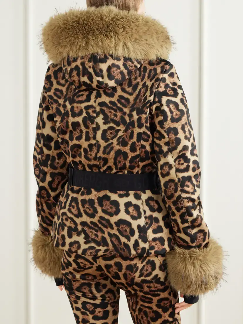 Goldbergh Jagger Belted Plush-trimmed Leopard-print Ski Jacket | Thumbnail 4 Goldbergh Jagger Belted Plush-trimmed Leopard-print Ski Jacket | Thumbnail 4