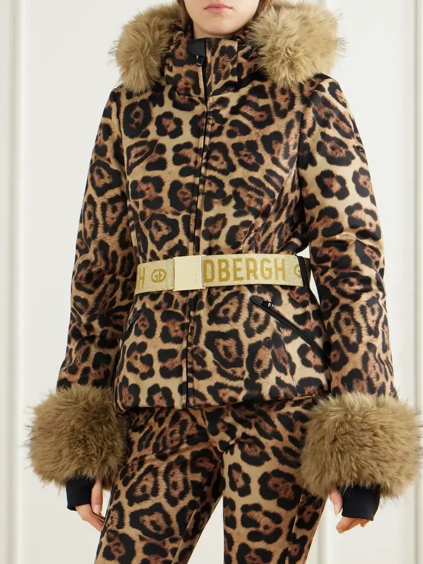 Goldbergh Jagger Belted Plush-trimmed Leopard-print Ski Jacket | Thumbnail 5 Goldbergh Jagger Belted Plush-trimmed Leopard-print Ski Jacket | Thumbnail 5